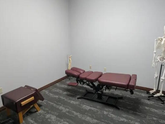 Treatment room at Robin Chiropractic in Omaha